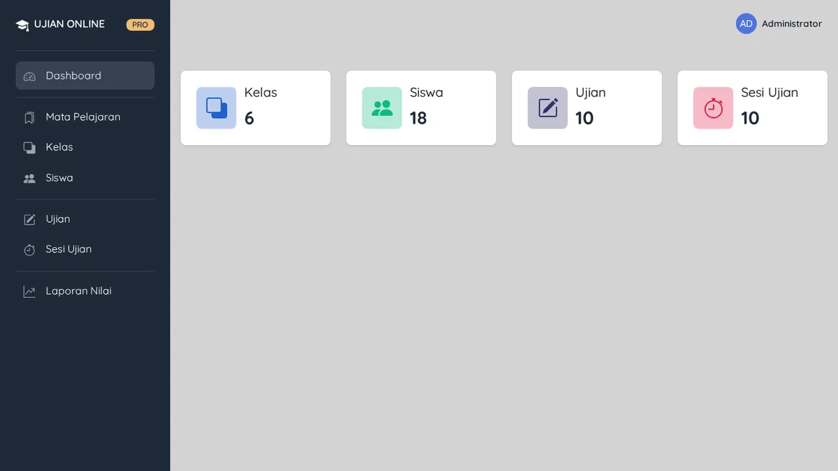 Dashboard admin