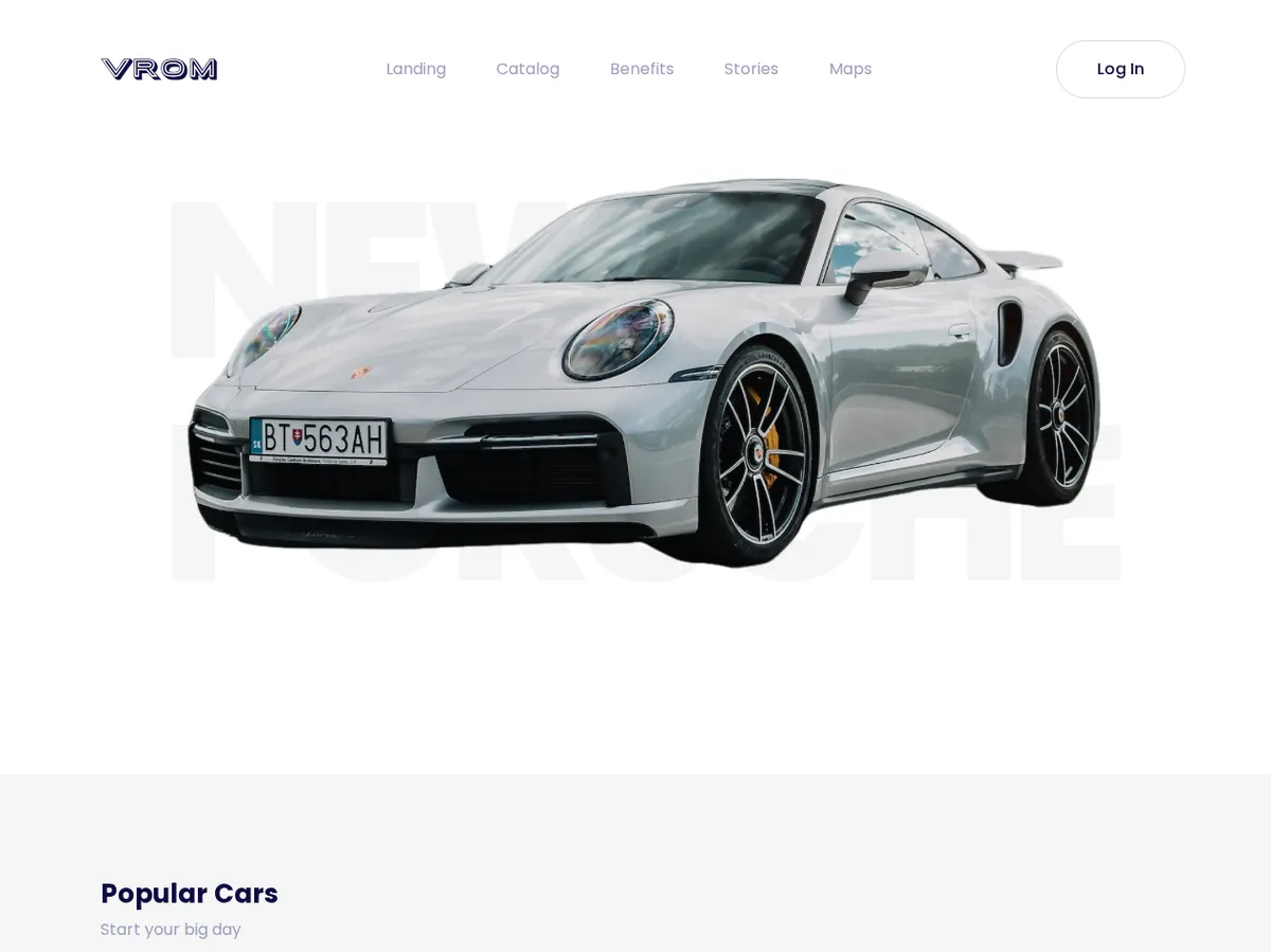Homepage Vrom Live